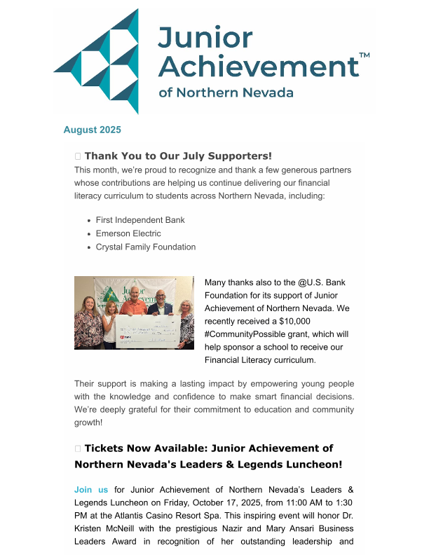 JANN Newsletter August 2025
