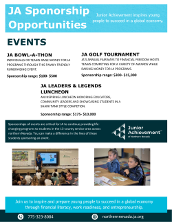 Sponsoring an Event with JANN